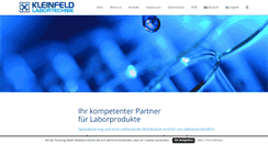 Desktop Screenshot of kleinfeld-labor.de