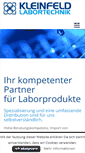 Mobile Screenshot of kleinfeld-labor.de